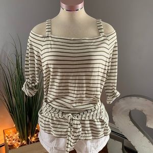 Lucky Brand Striped Top - Size XL